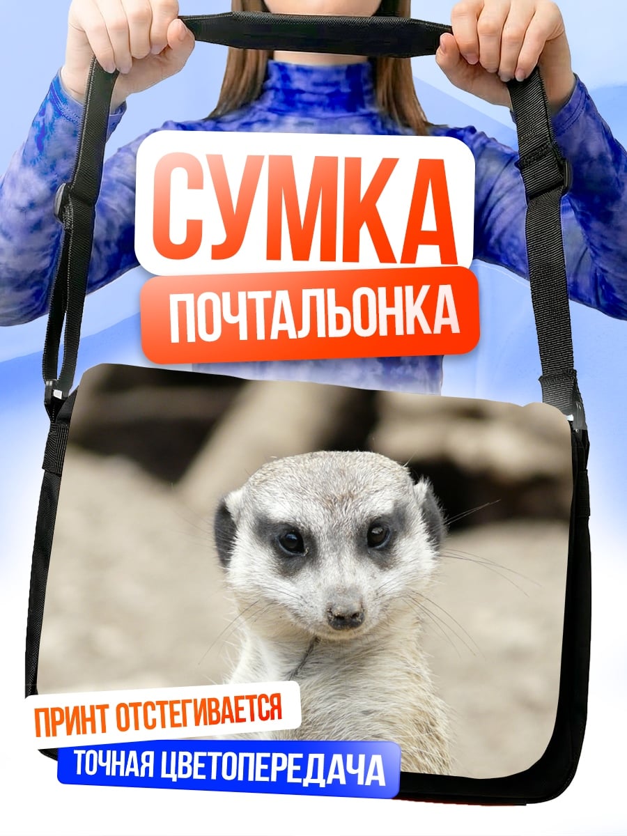 Сумка-почтальонка Любопытный сурикат
