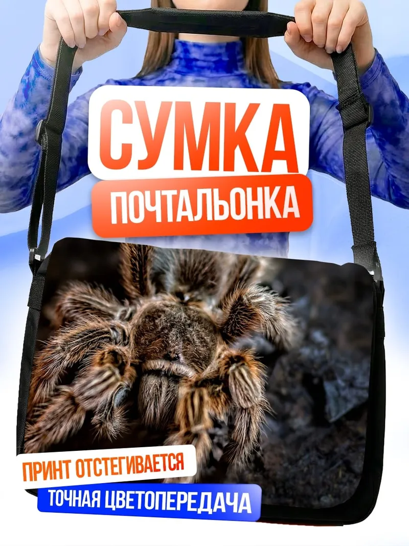 Сумка-почтальонка Тарантул на камне