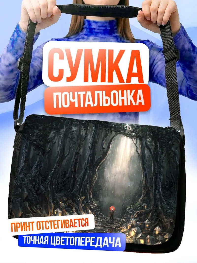 Сумка-почтальонка Зачарованный лес