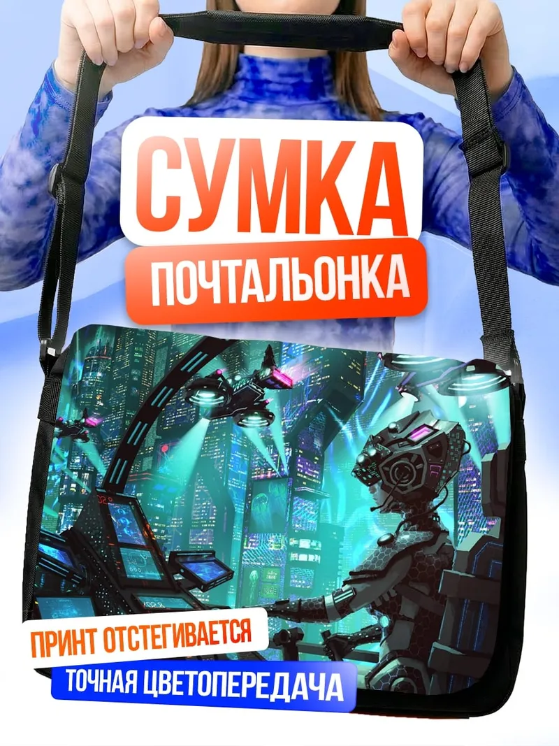 Сумка-почтальонка инопланетный пилот