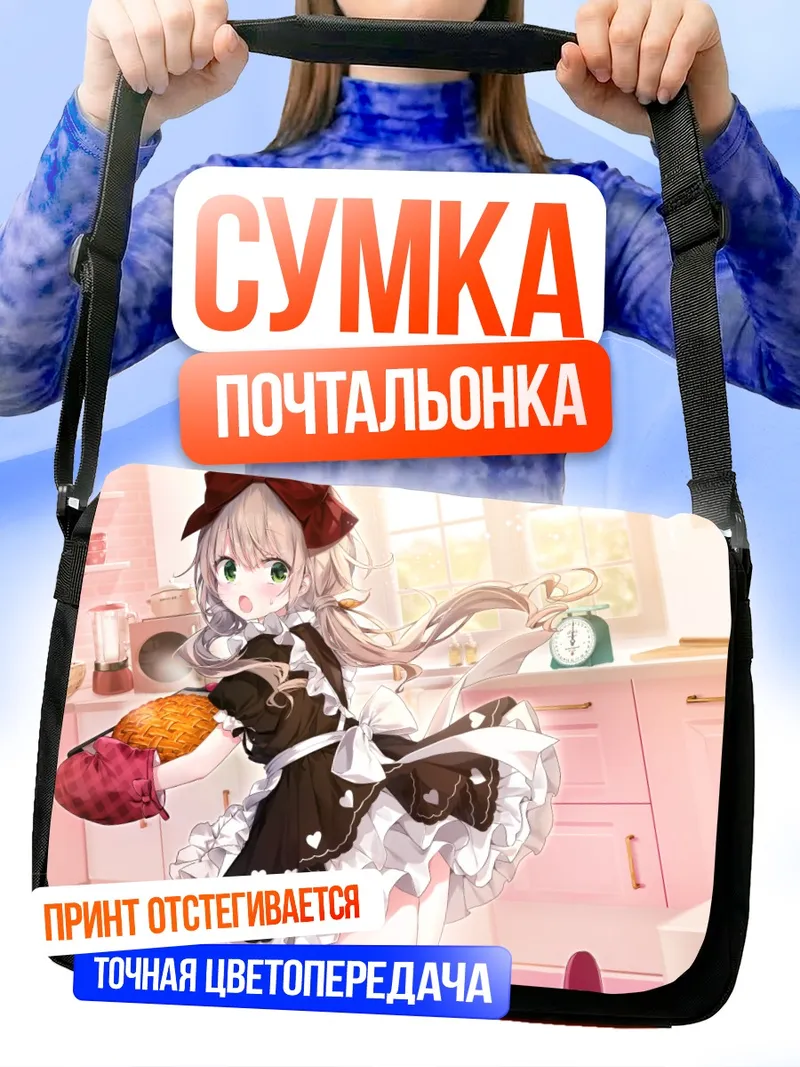 Сумка-почтальонка Лолита в фартуке