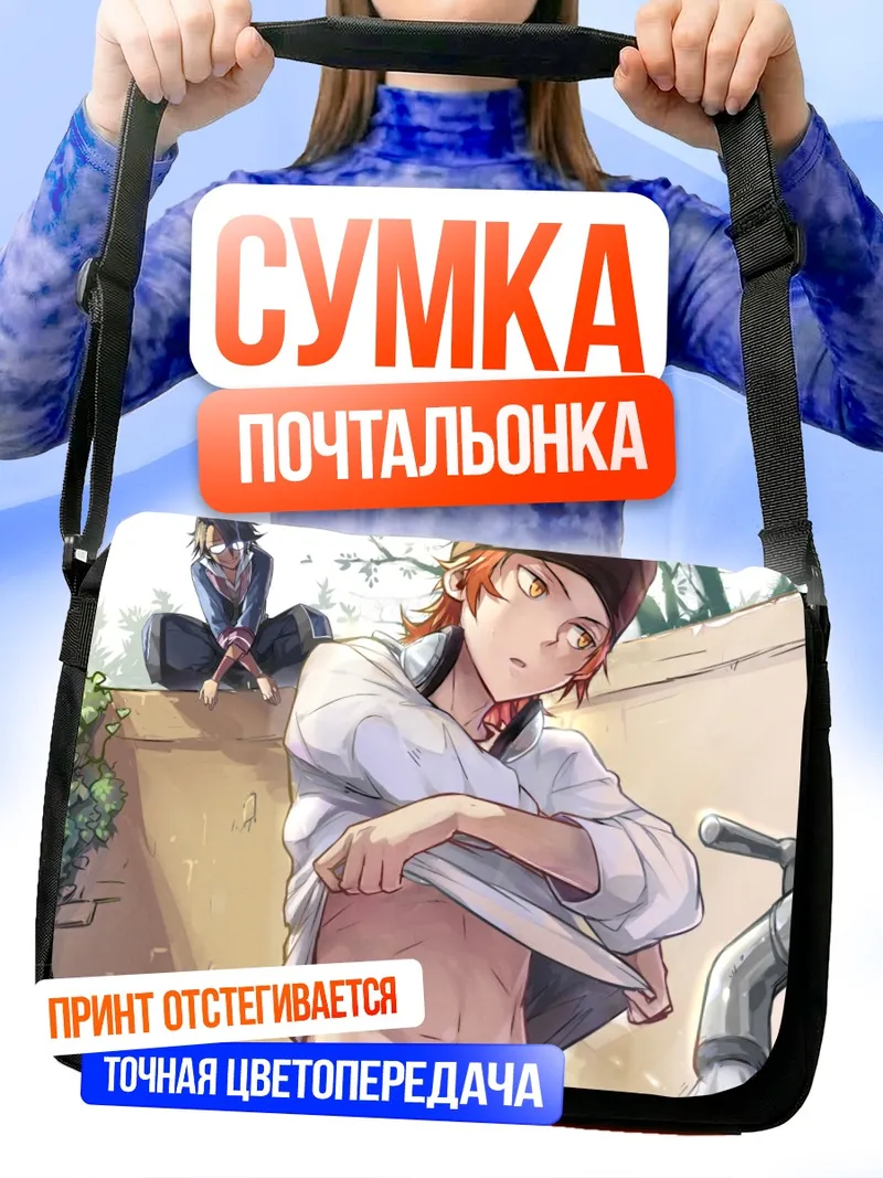 Сумка-почтальонка Сарухико Фусими на крыше