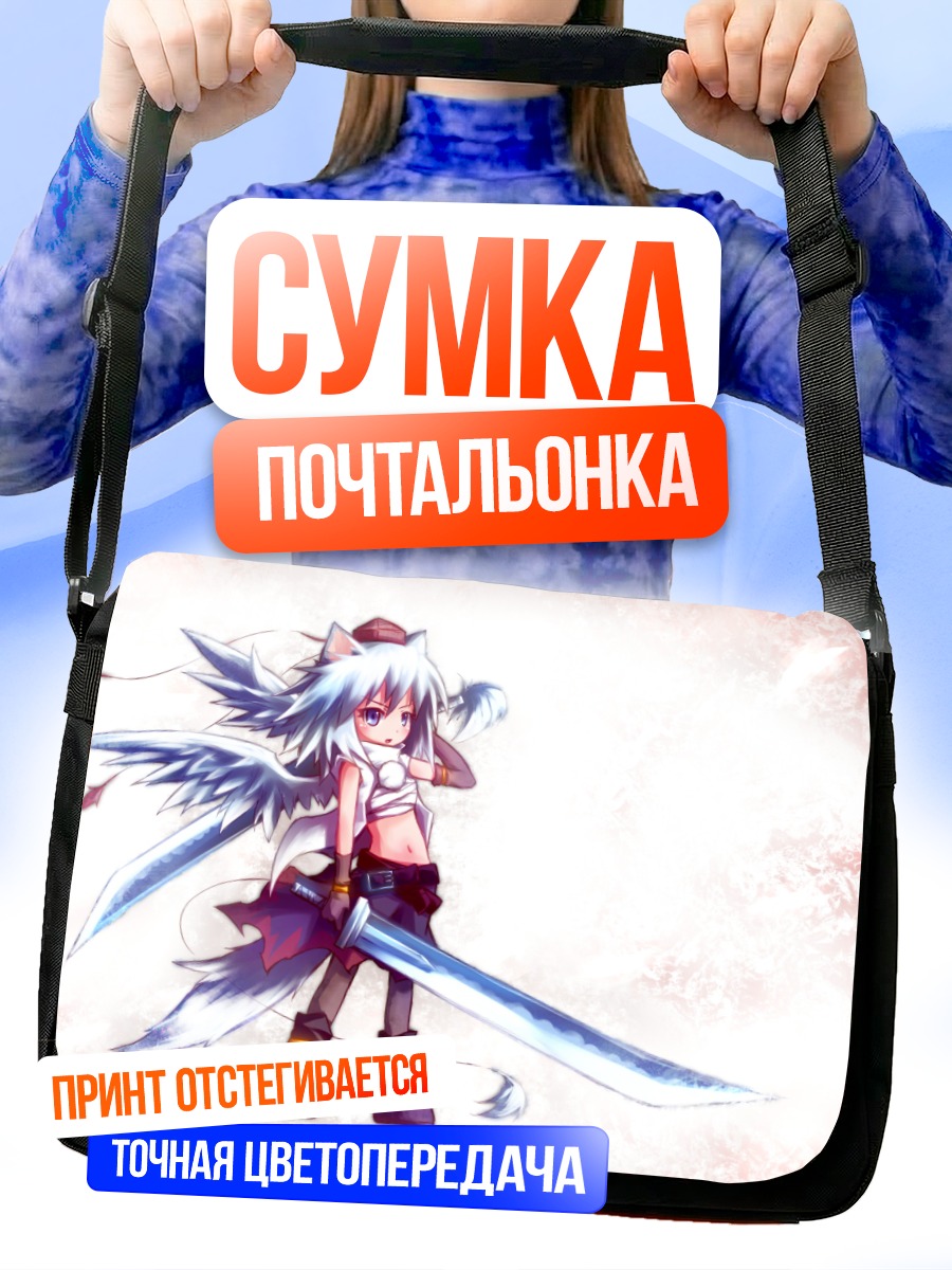 Сумка-почтальонка Момидзи Инубасири с мечом