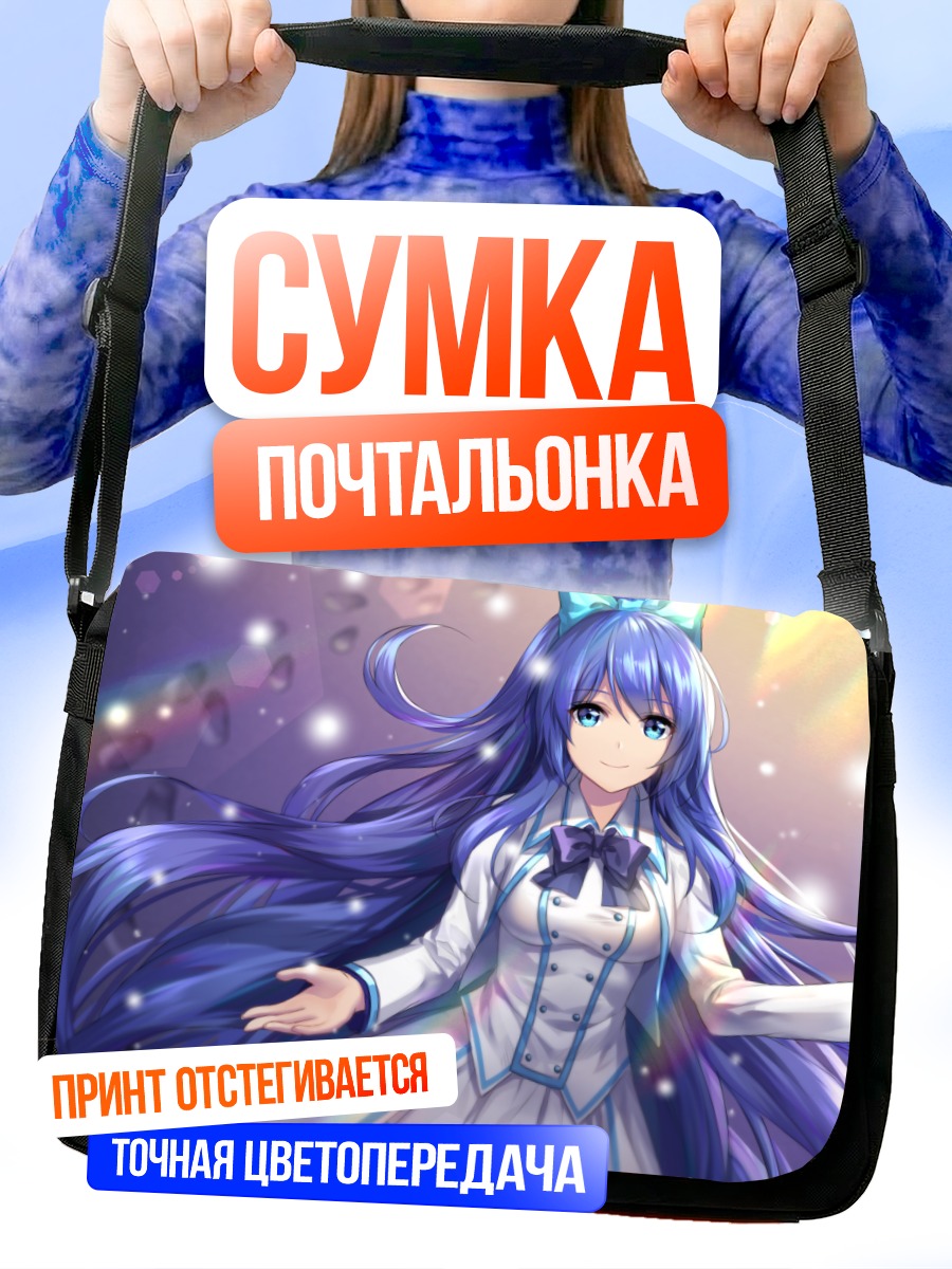 Сумка-почтальонка Мику Хацунэ со снежинкой