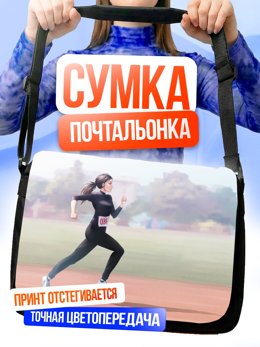Сумка-почтальонка Бег под небом