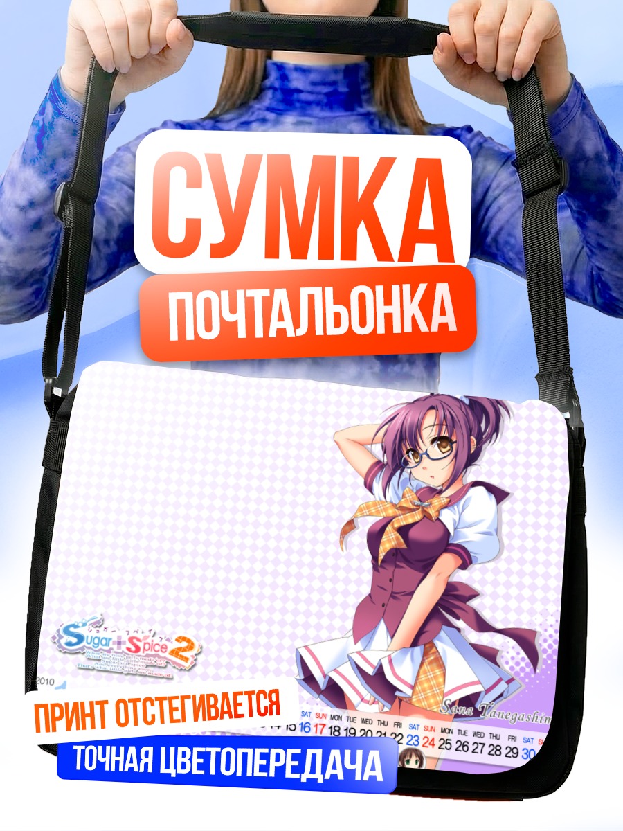 Сумка-почтальонка Сана Танэгасима в школе