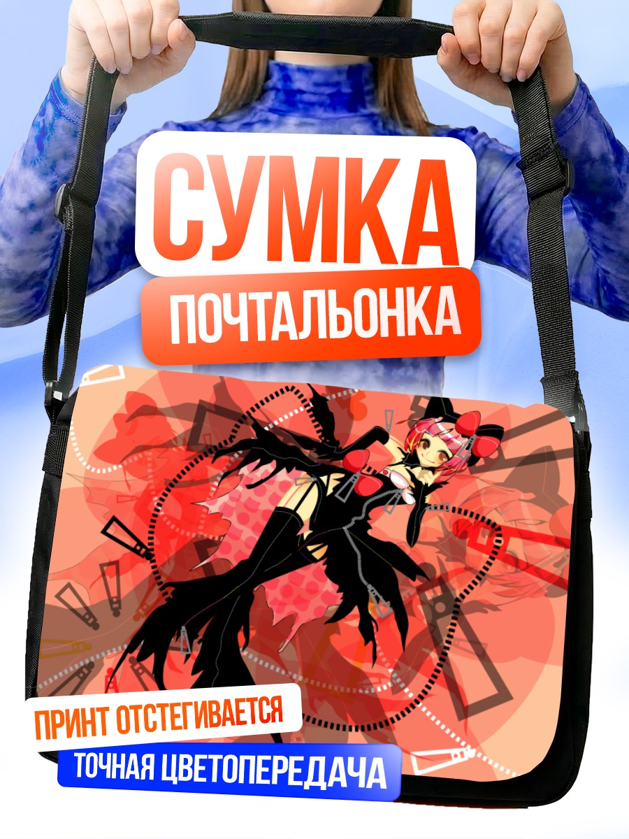 Сумка-почтальонка Ироха Некомура в красном