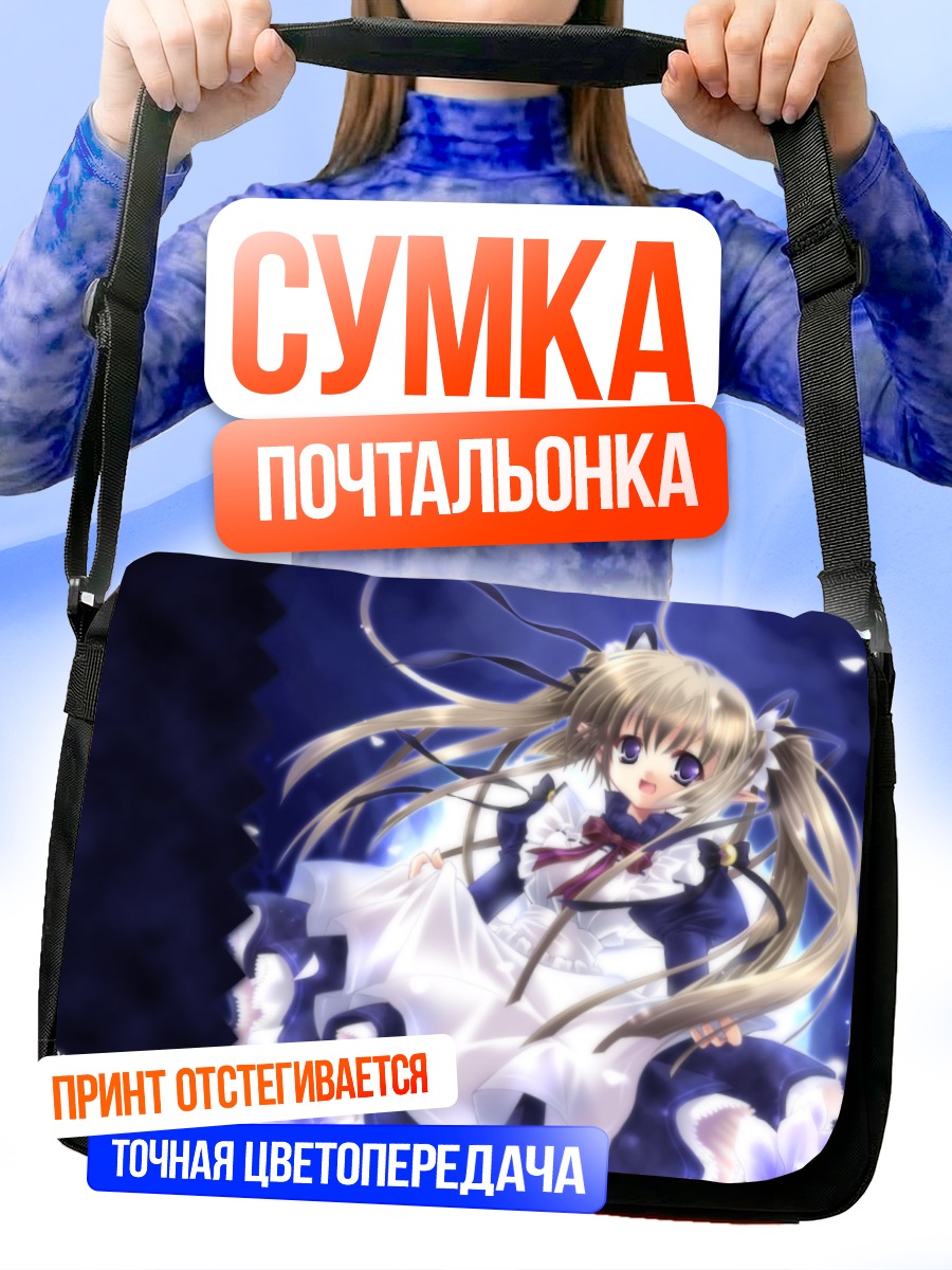 Сумка-почтальонка Мику Хацунэ в цветах