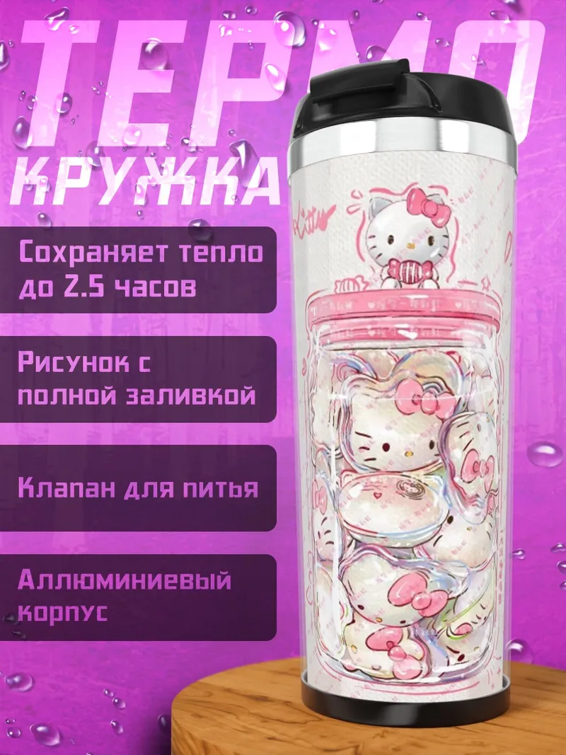 Термокружка Банка Хелло Китти