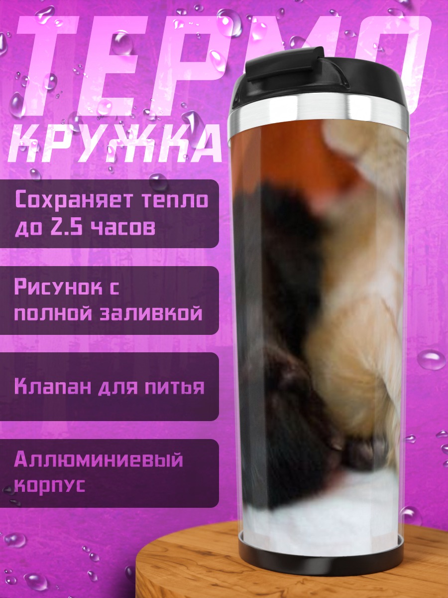Термокружка Котята спят