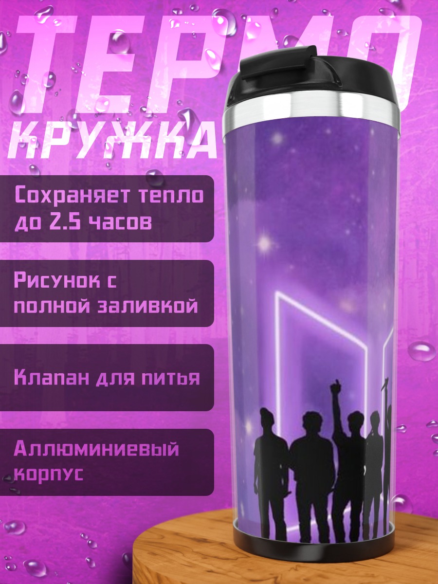 Термокружка Силуэты BTS