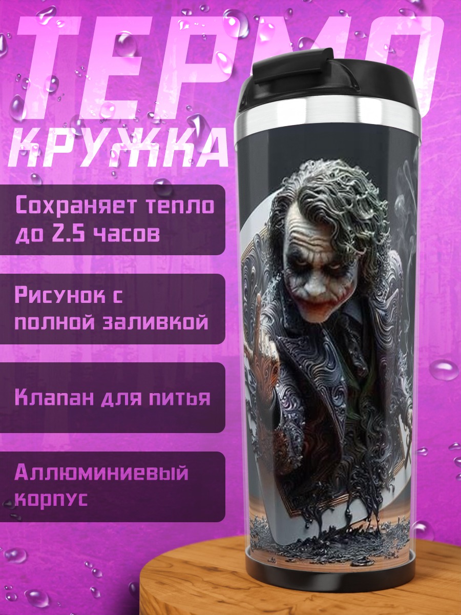 Термокружка Джокер на карте