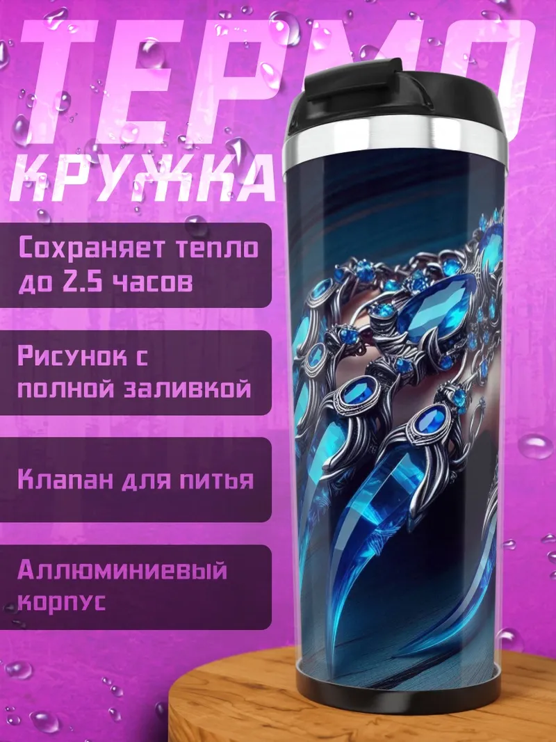 Термокружка Синие когти