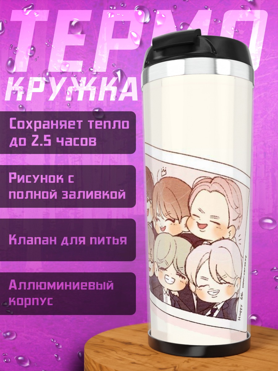 Термокружка Фото с BTS