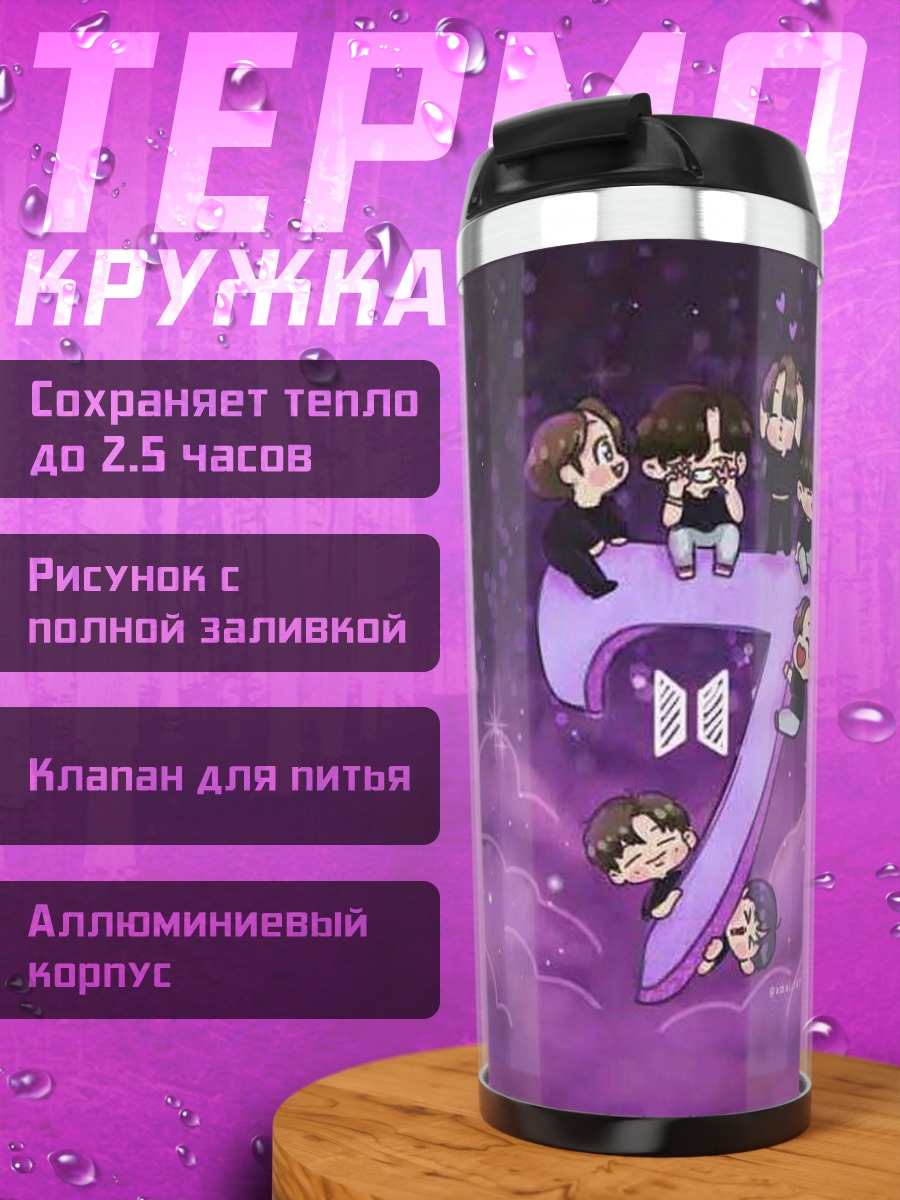 Термокружка BTS число 7
