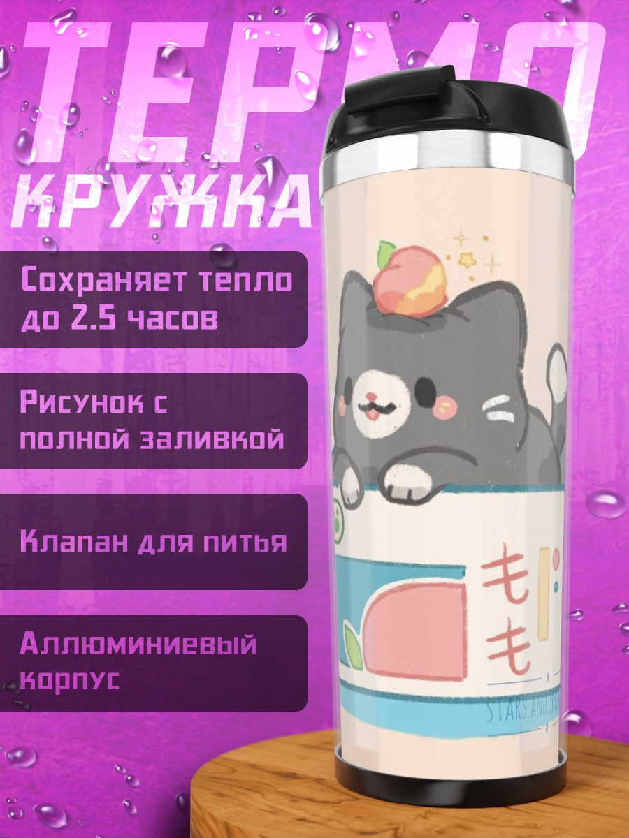 Термокружка Кот в коробке