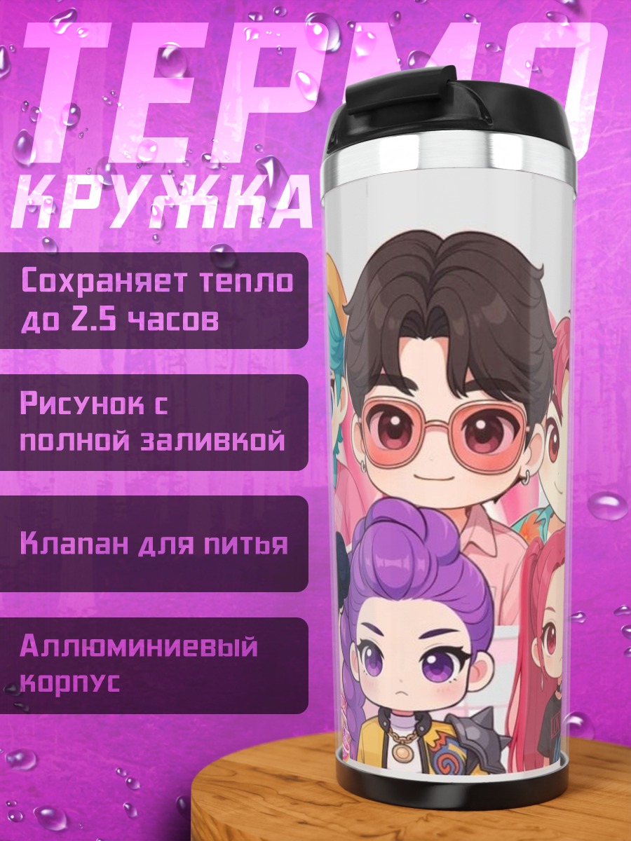 Термокружка Коллекция чиби персонажей