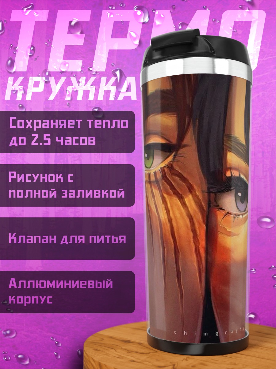 Термокружка Два взгляда персонажей