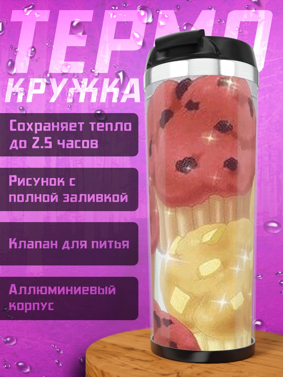 Термокружка Маффины