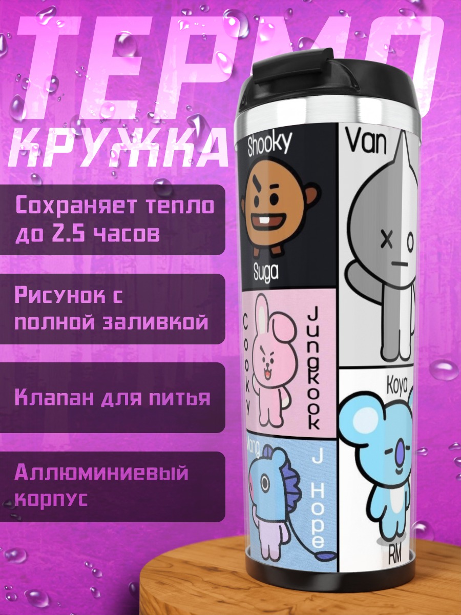 Термокружка BT21 персонажи