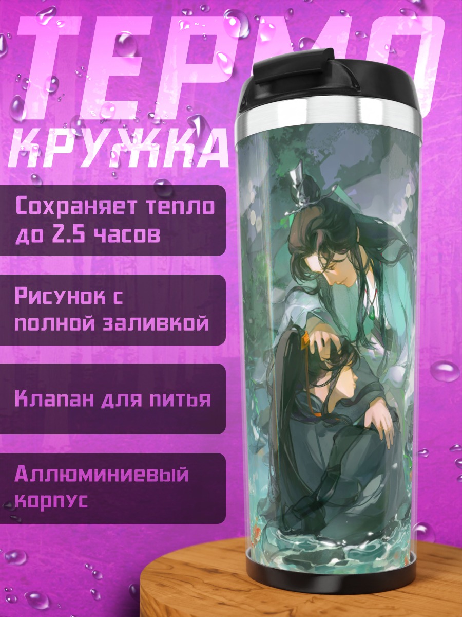 Термокружка два парня в воде