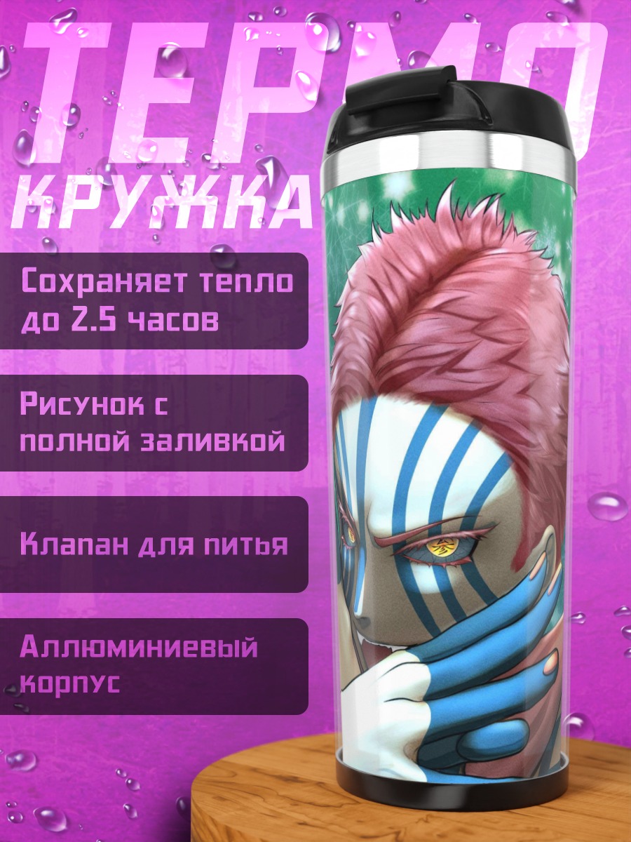 Термокружка Аниме персонаж с узорами
