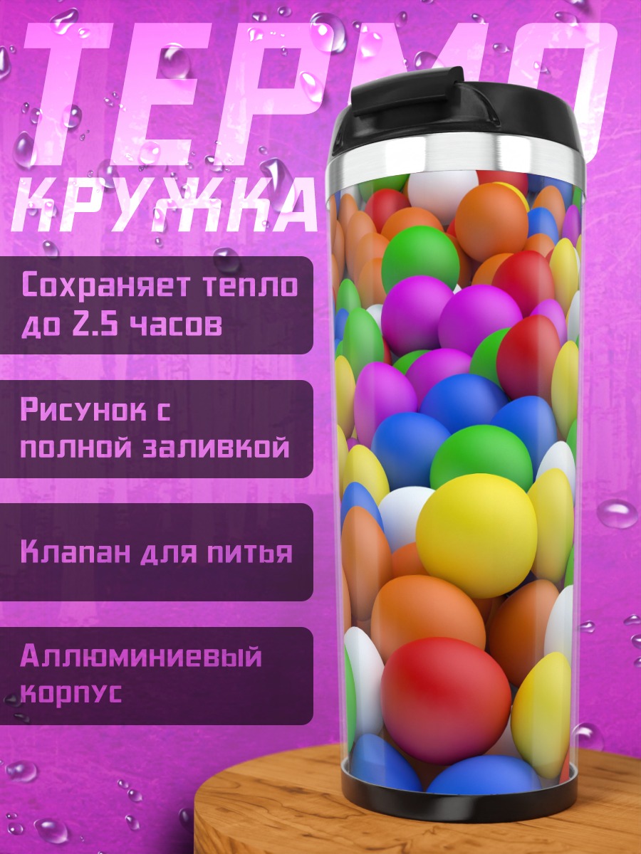 Термокружка Разноцветные шары