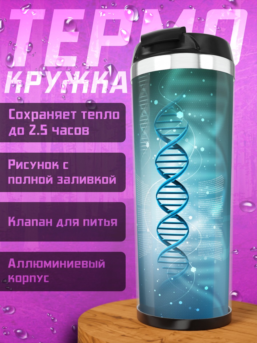 Термокружка ДНК спираль