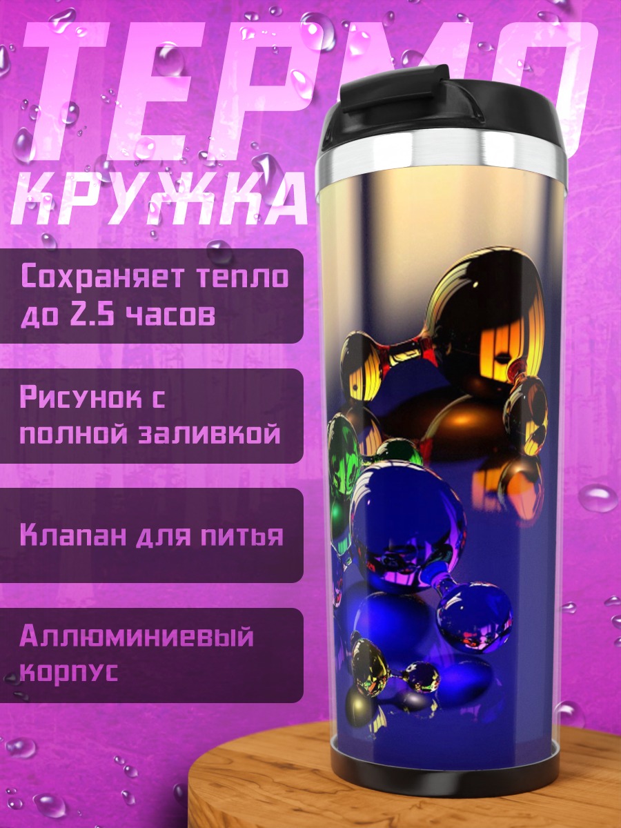 Термокружка молекулярная структура цвета