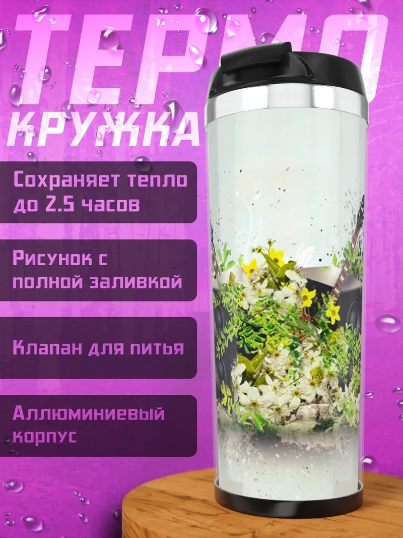 Термокружка Музыкальные колонки