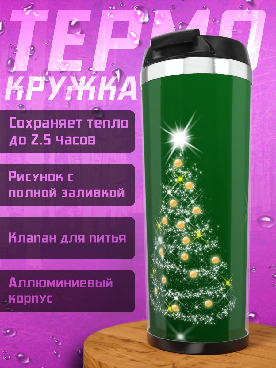 Термокружка новогодняя елка