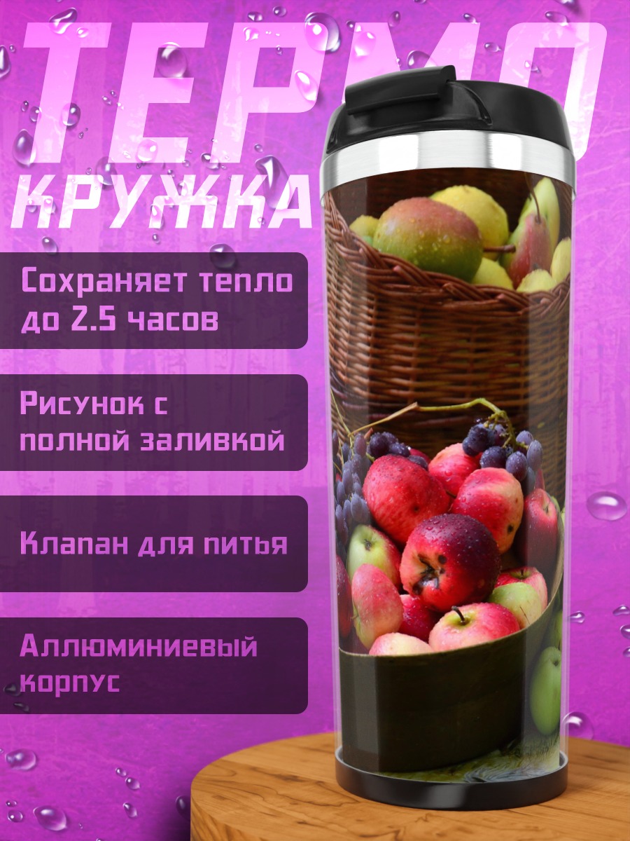 Термокружка Корзина с фруктами
