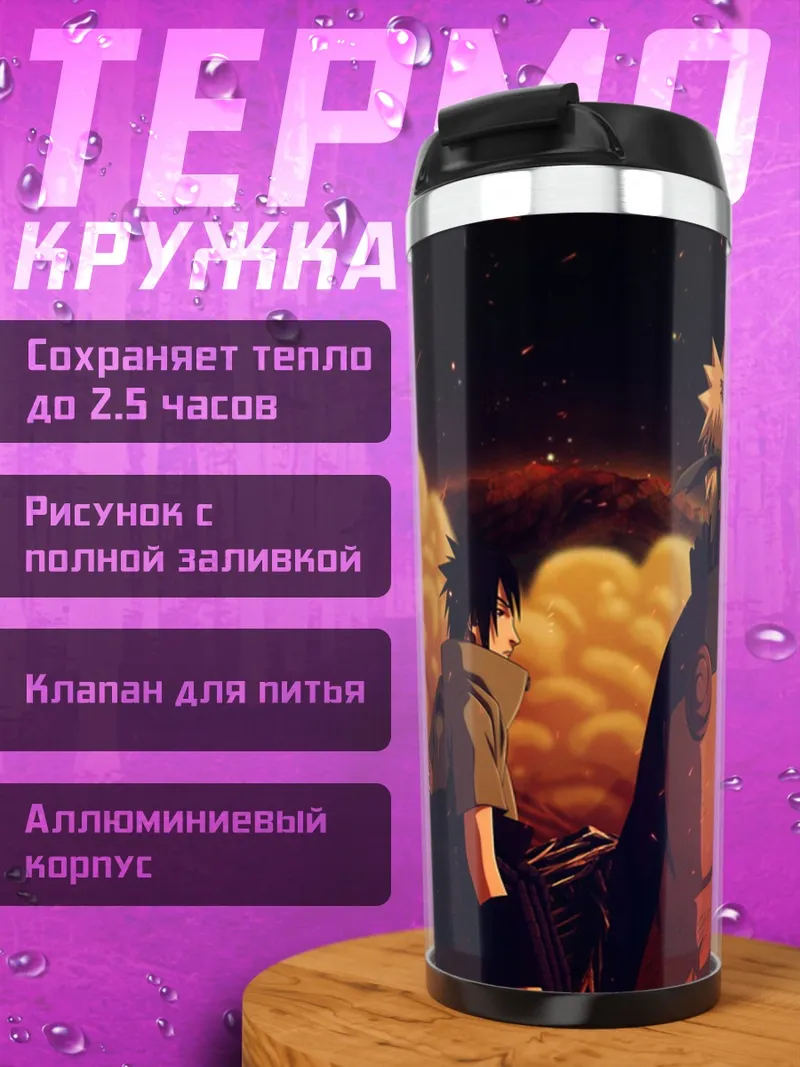 Термокружка Наруто команда