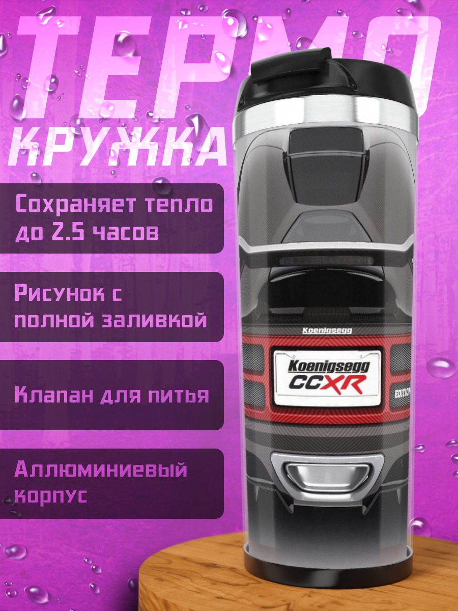 Термокружка задняя часть спорткара