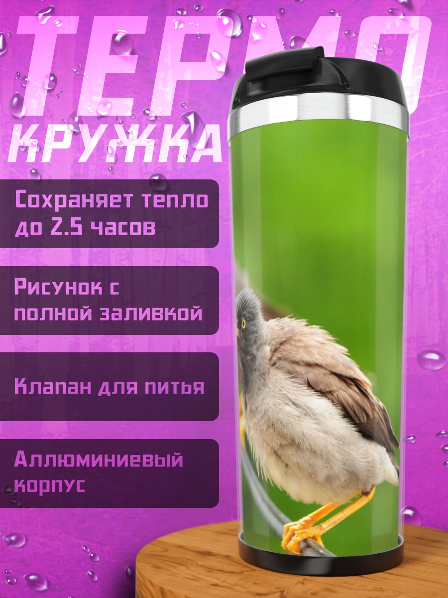 Термокружка Птицы на проводе