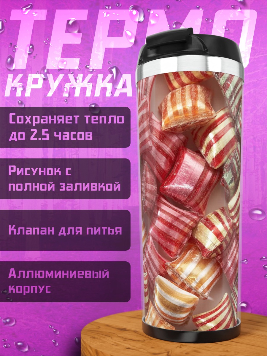 Термокружка Леденцы в корзине