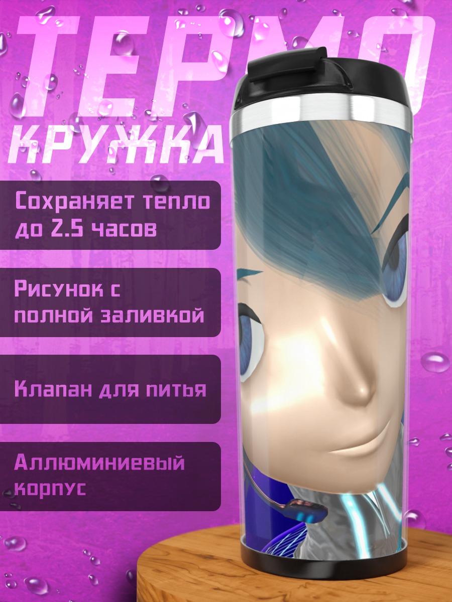Термокружка Аниме девушка Мику