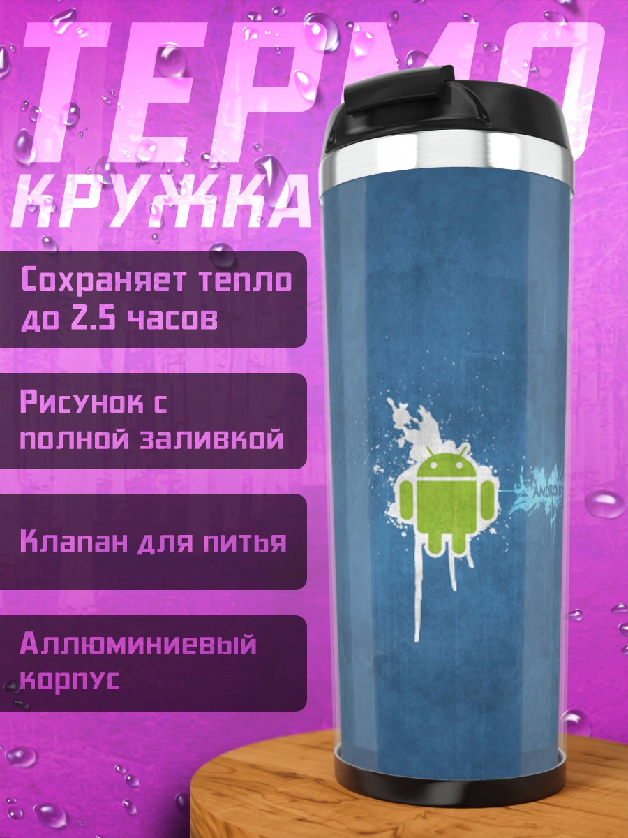 Термокружка Логотип Android взрыв