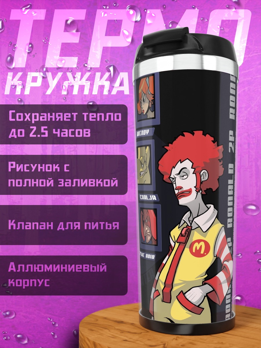 Термокружка Фастфуд герои
