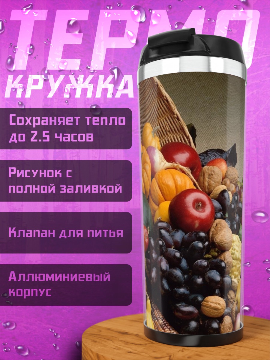 Термокружка корзина с фруктами