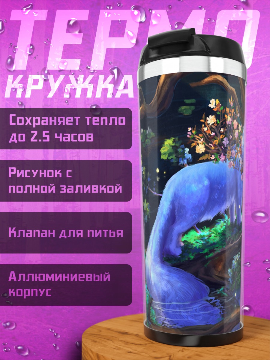 Термокружка Синий лис
