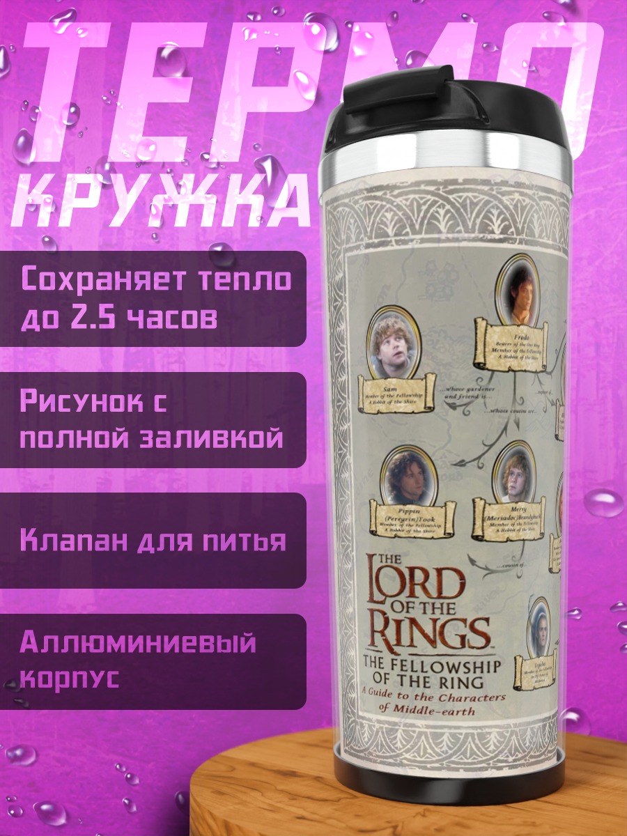 Термокружка Карта Средиземья