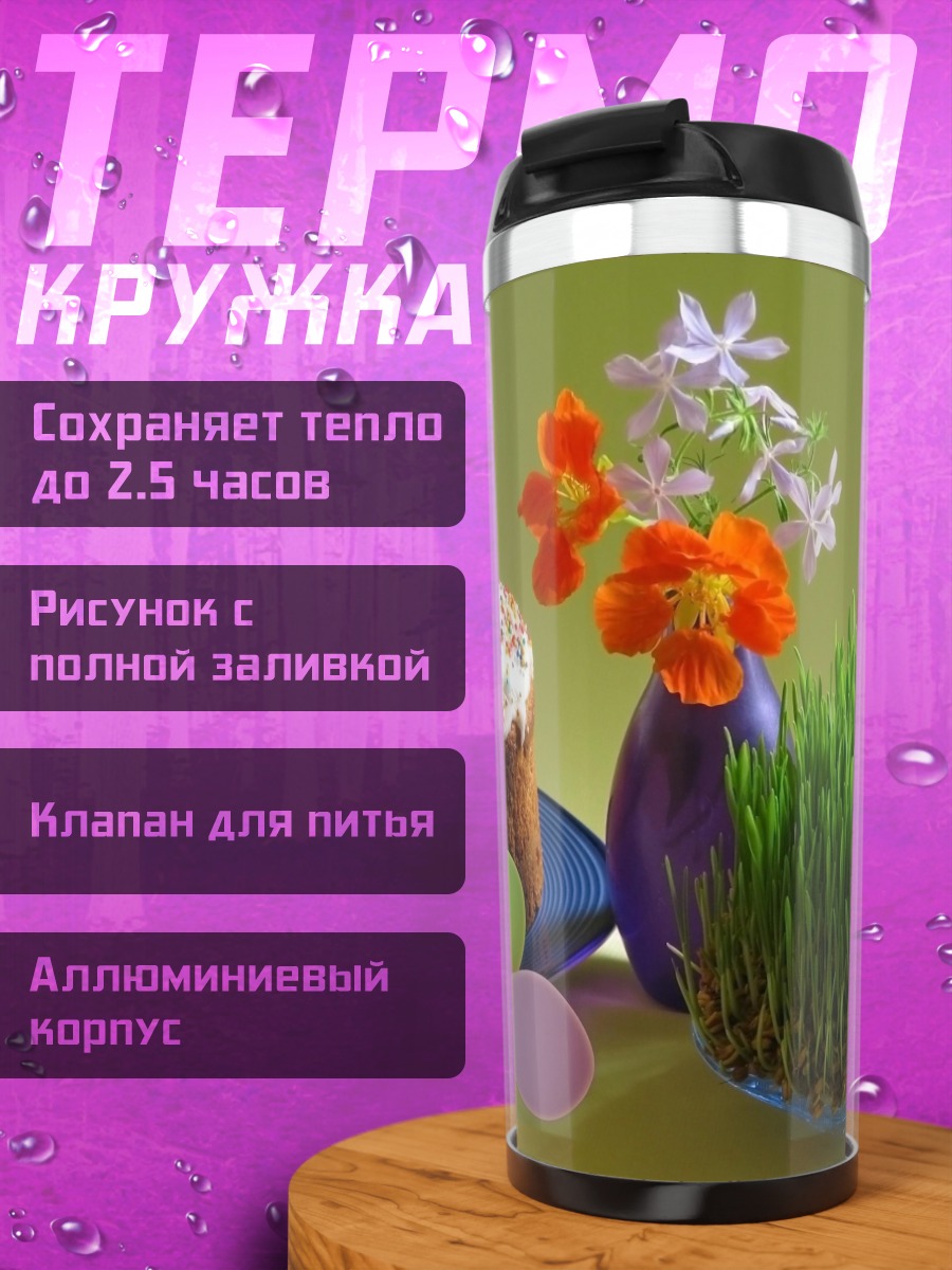 Термокружка Пасхальный кулич