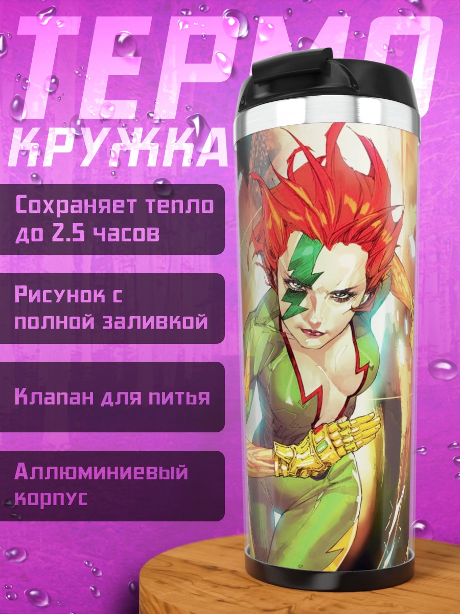 Термокружка Девушка Велосити