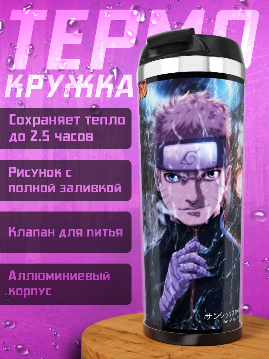 Термокружка Персонажи Наруто