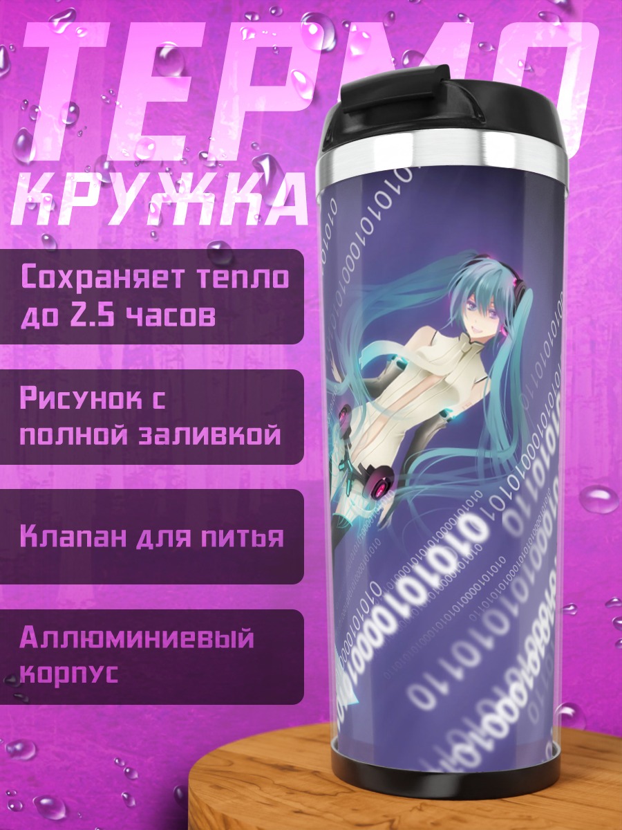 Термокружка Цифровая Мику