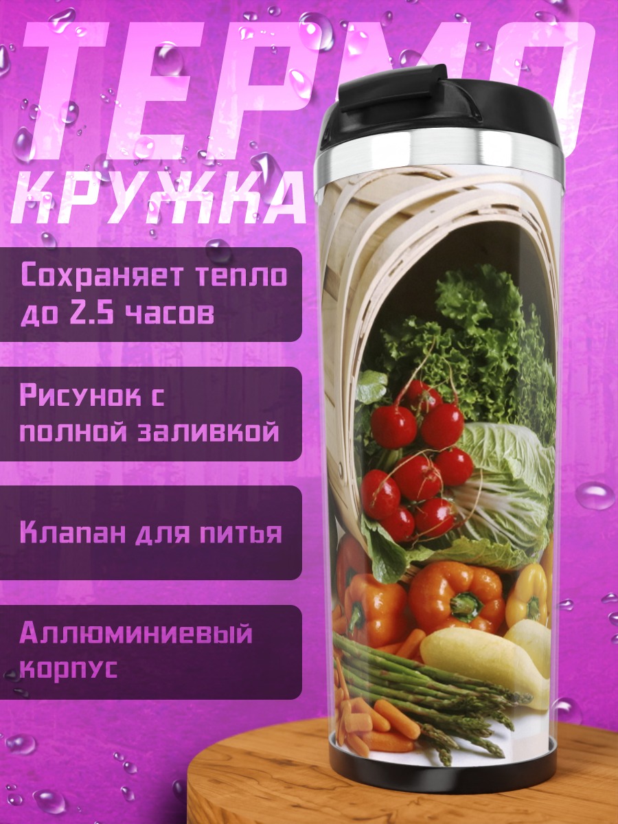 Термокружка Корзина свежих овощей