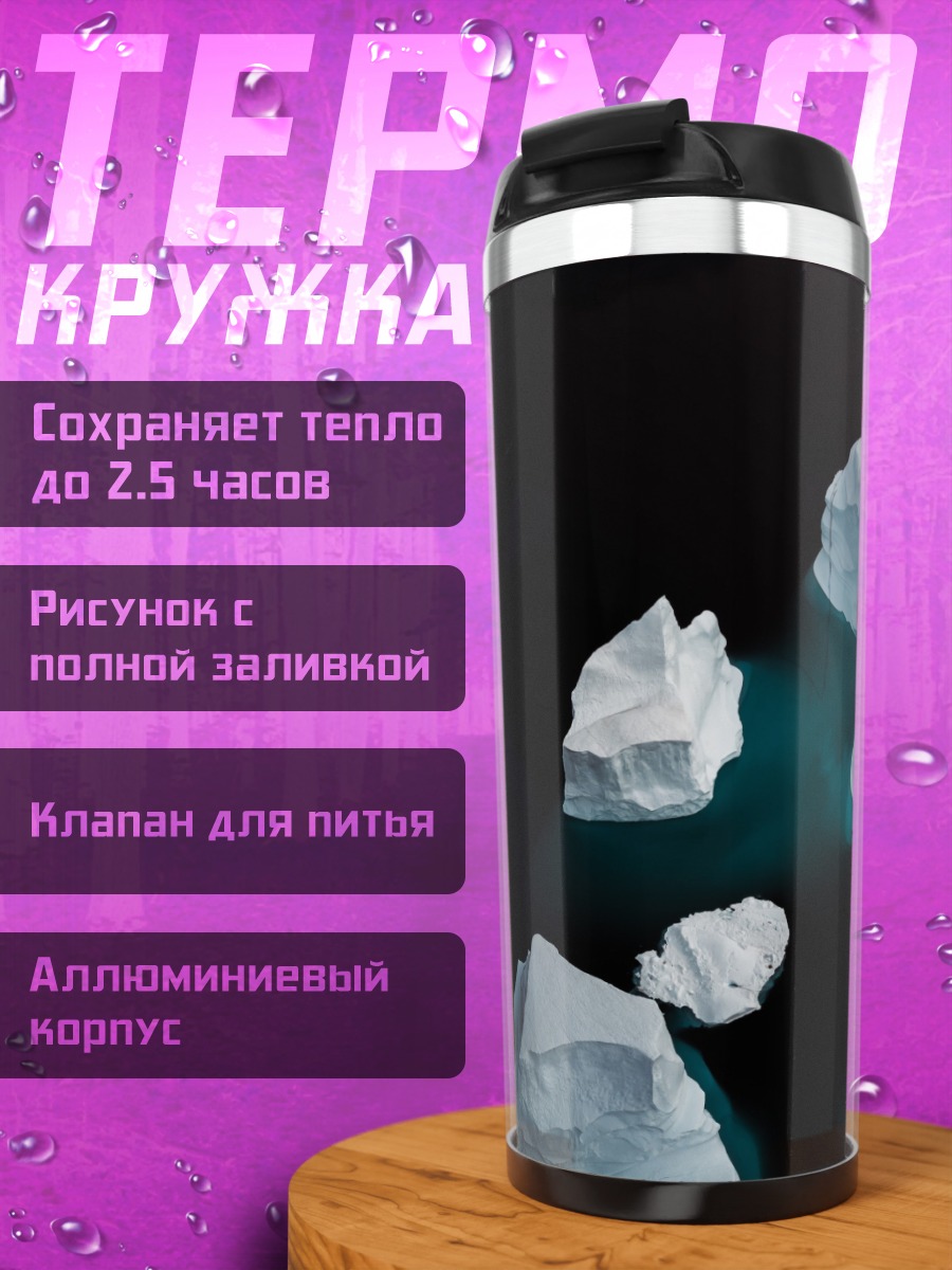 Термокружка Айсберги в океане
