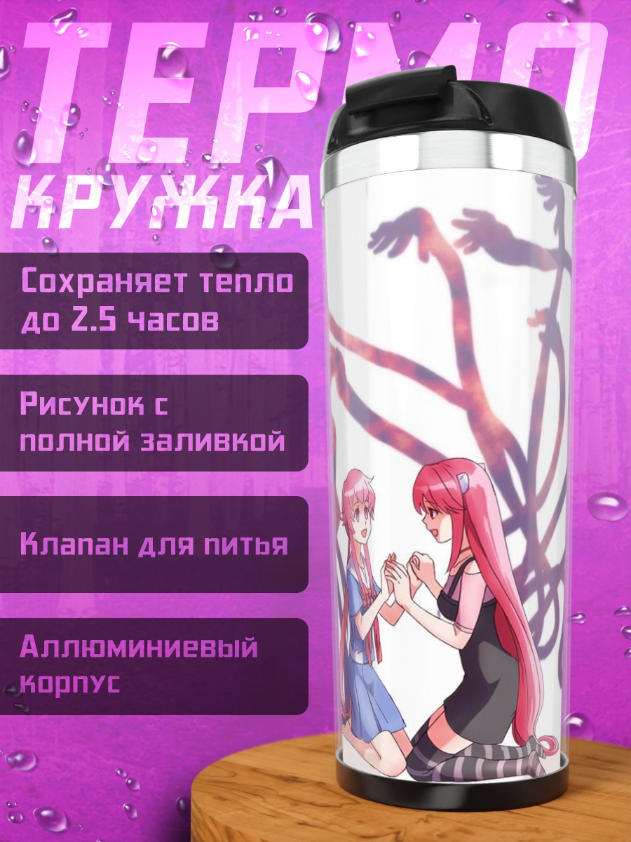 Термокружка Две девушки и тени