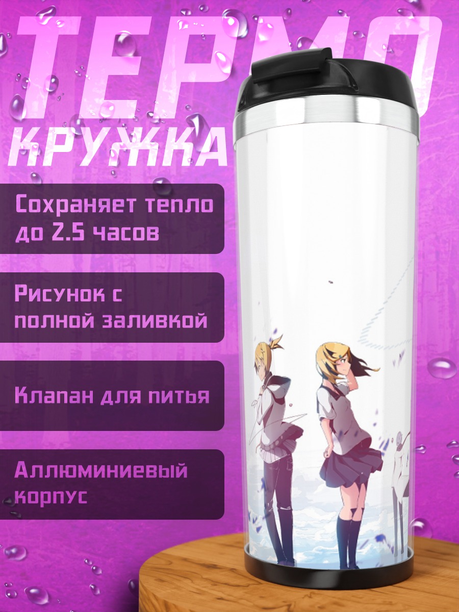 Термокружка Аниме девушки в платьях